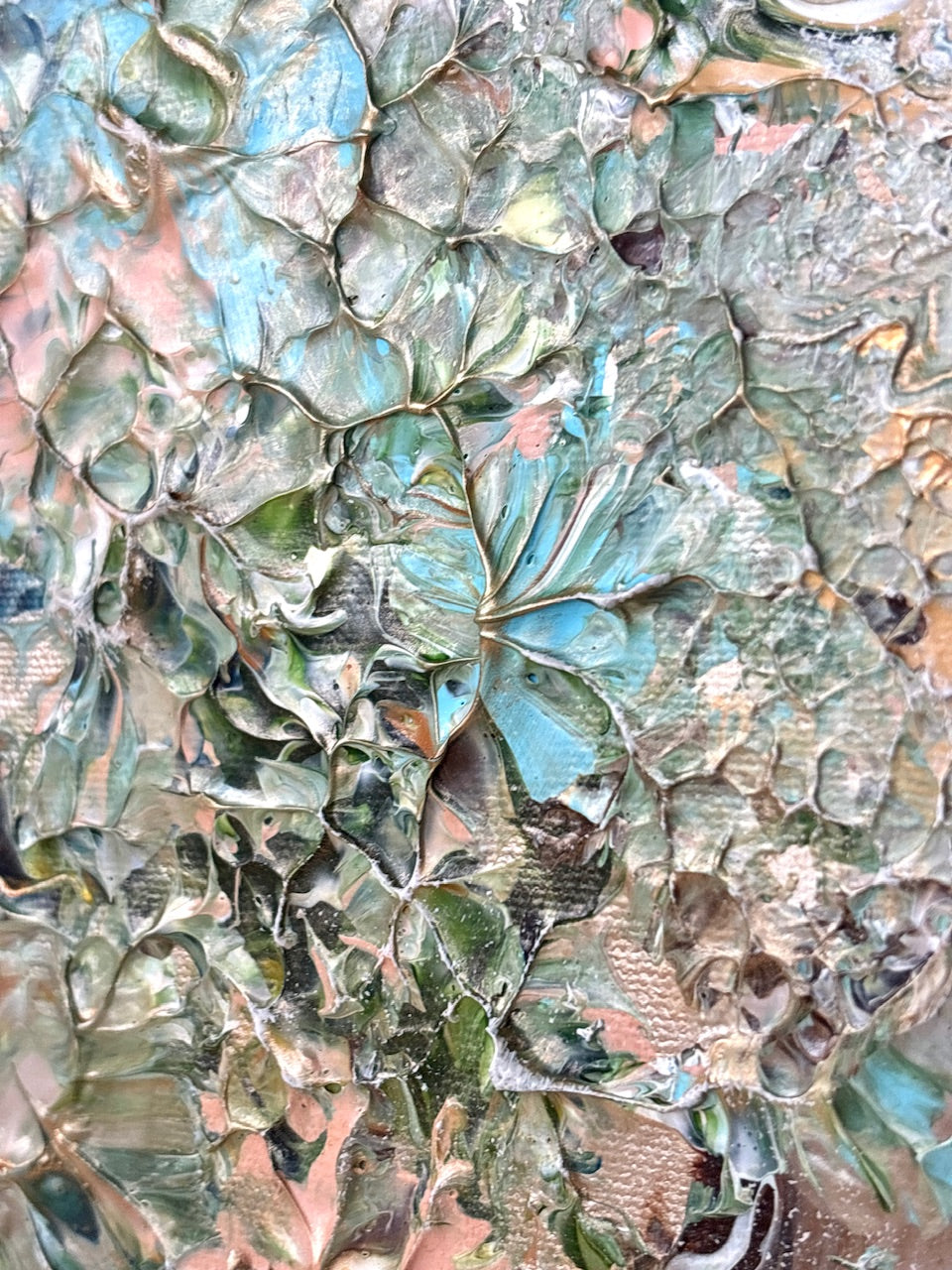 Green fox dreamscape  - Original Painting