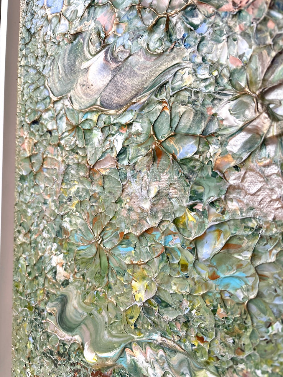 Green fox dreamscape  - Original Painting