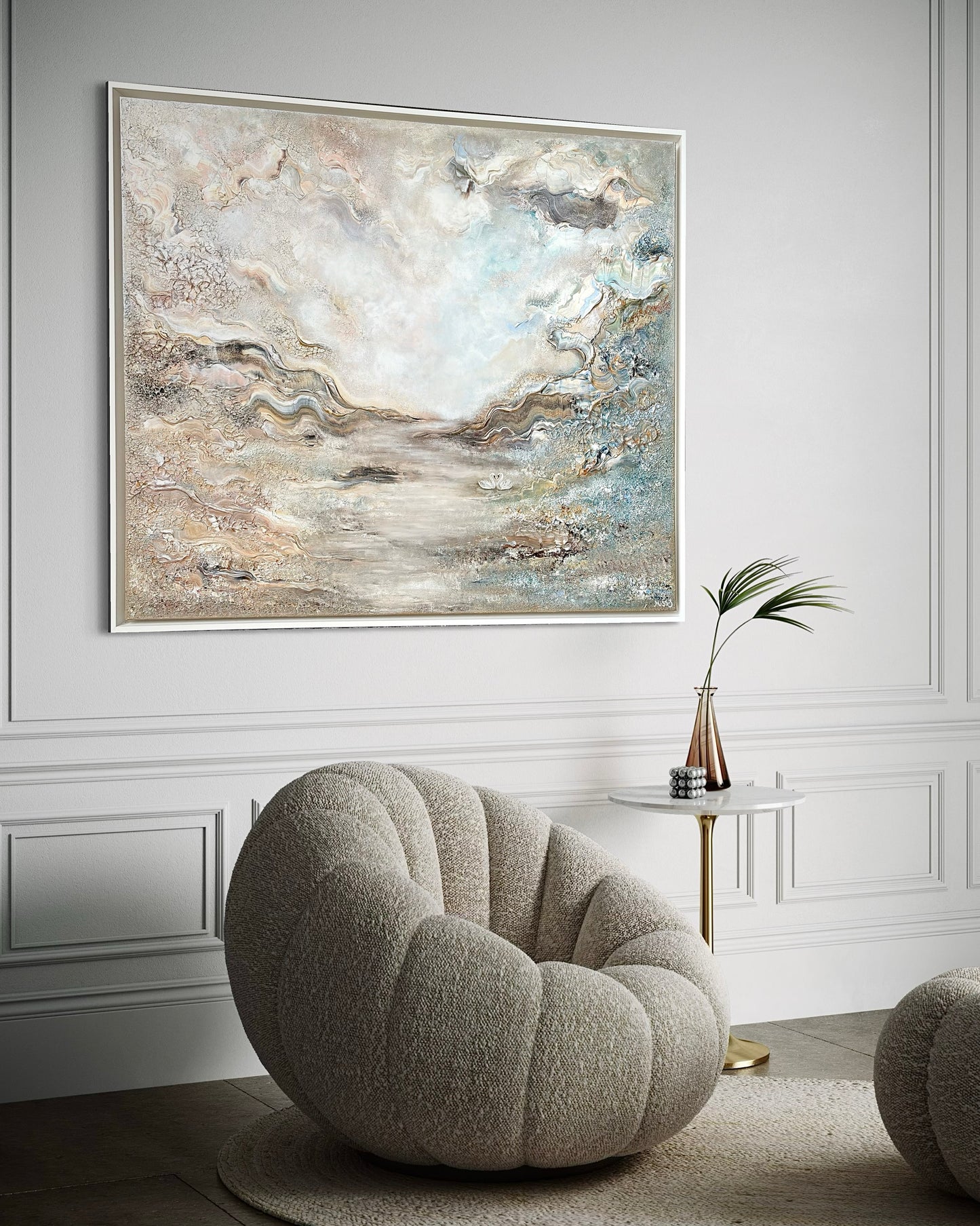 Swans dreamscape  - Original Painting