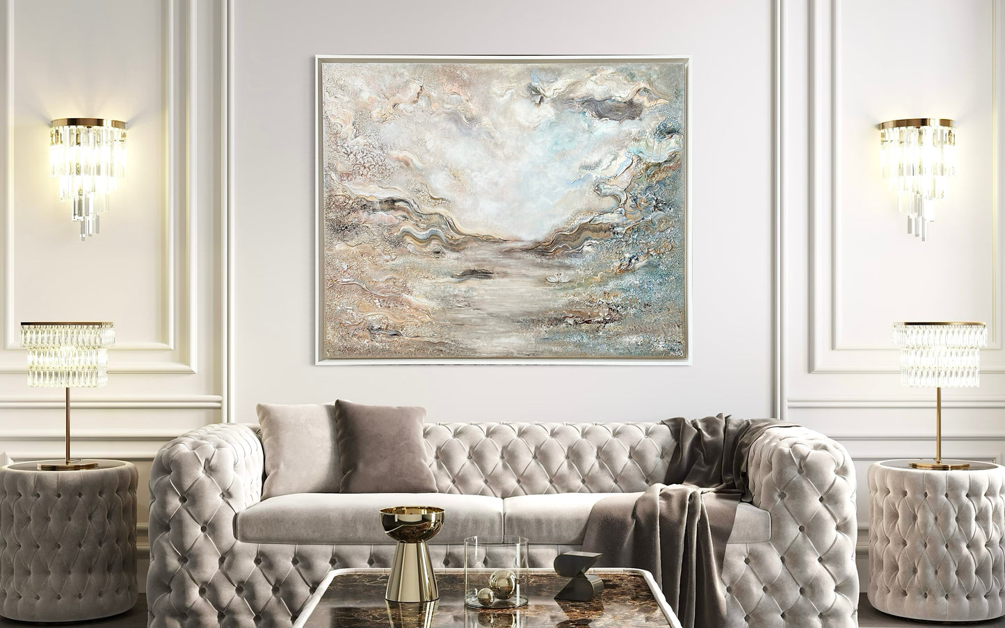 Swans dreamscape  - Original Painting