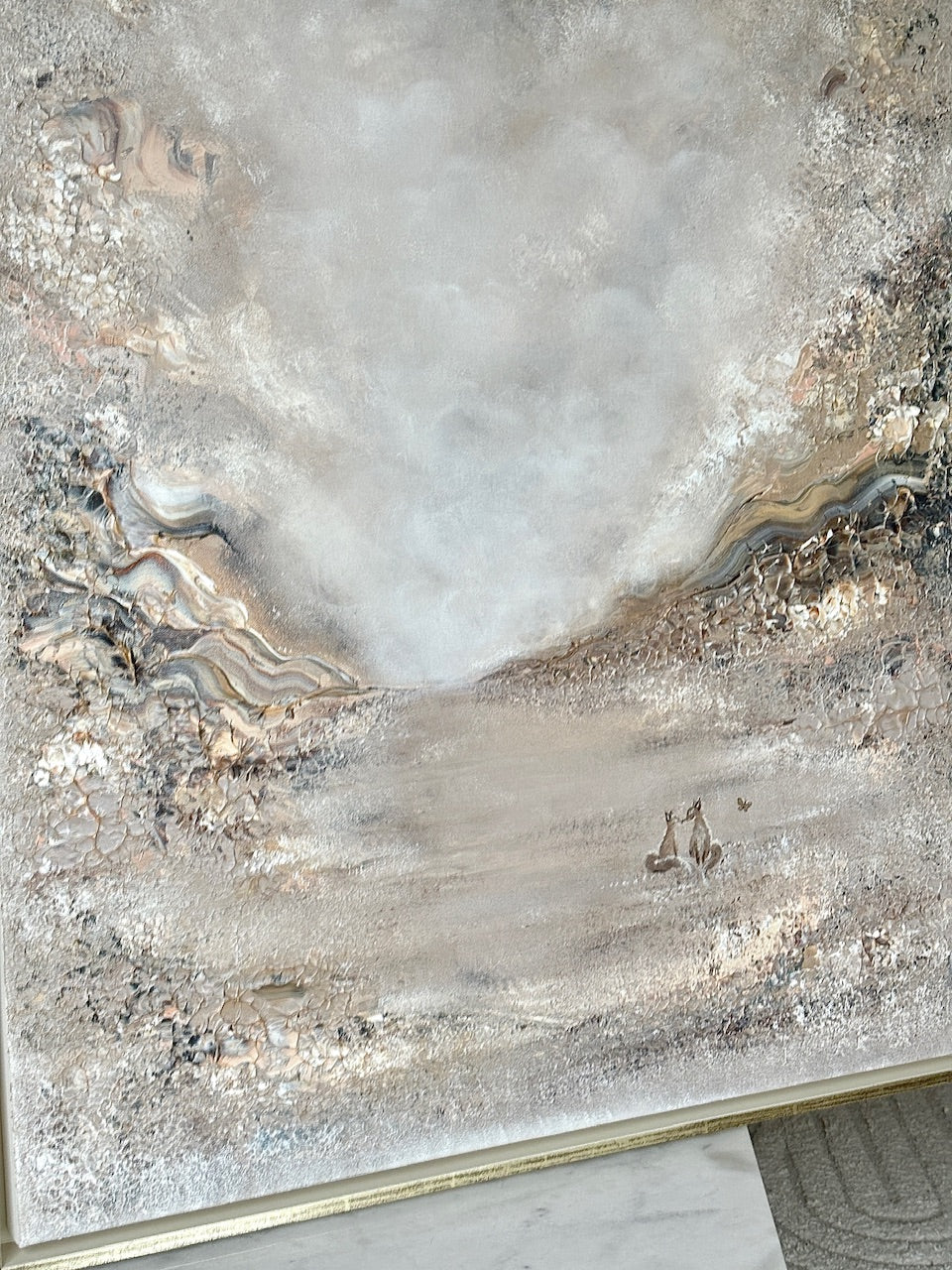 Beige fox dreamland - Original Painting