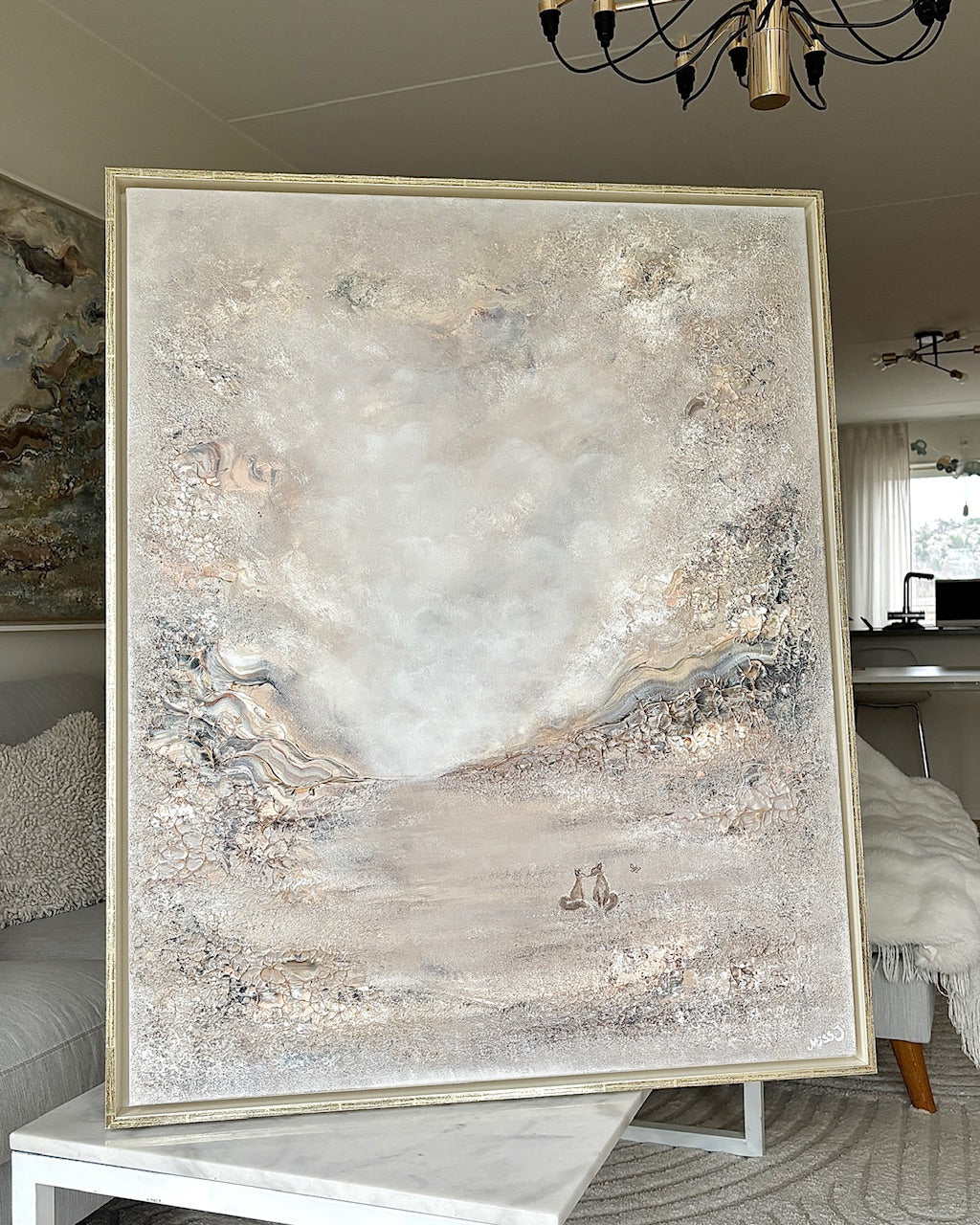 Beige fox dreamland - Original Painting