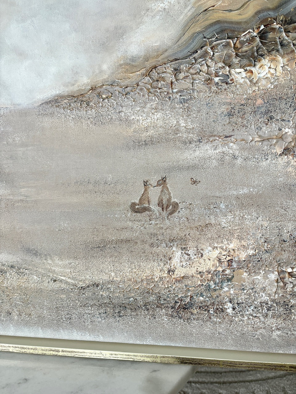 Beige fox dreamland - Original Painting