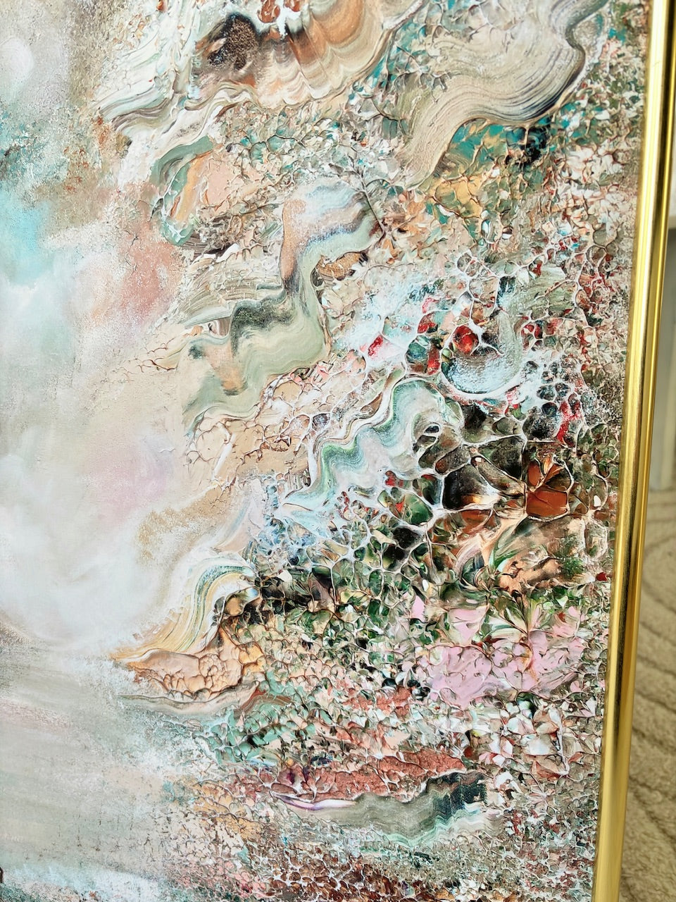 Green deer dreamscape Print