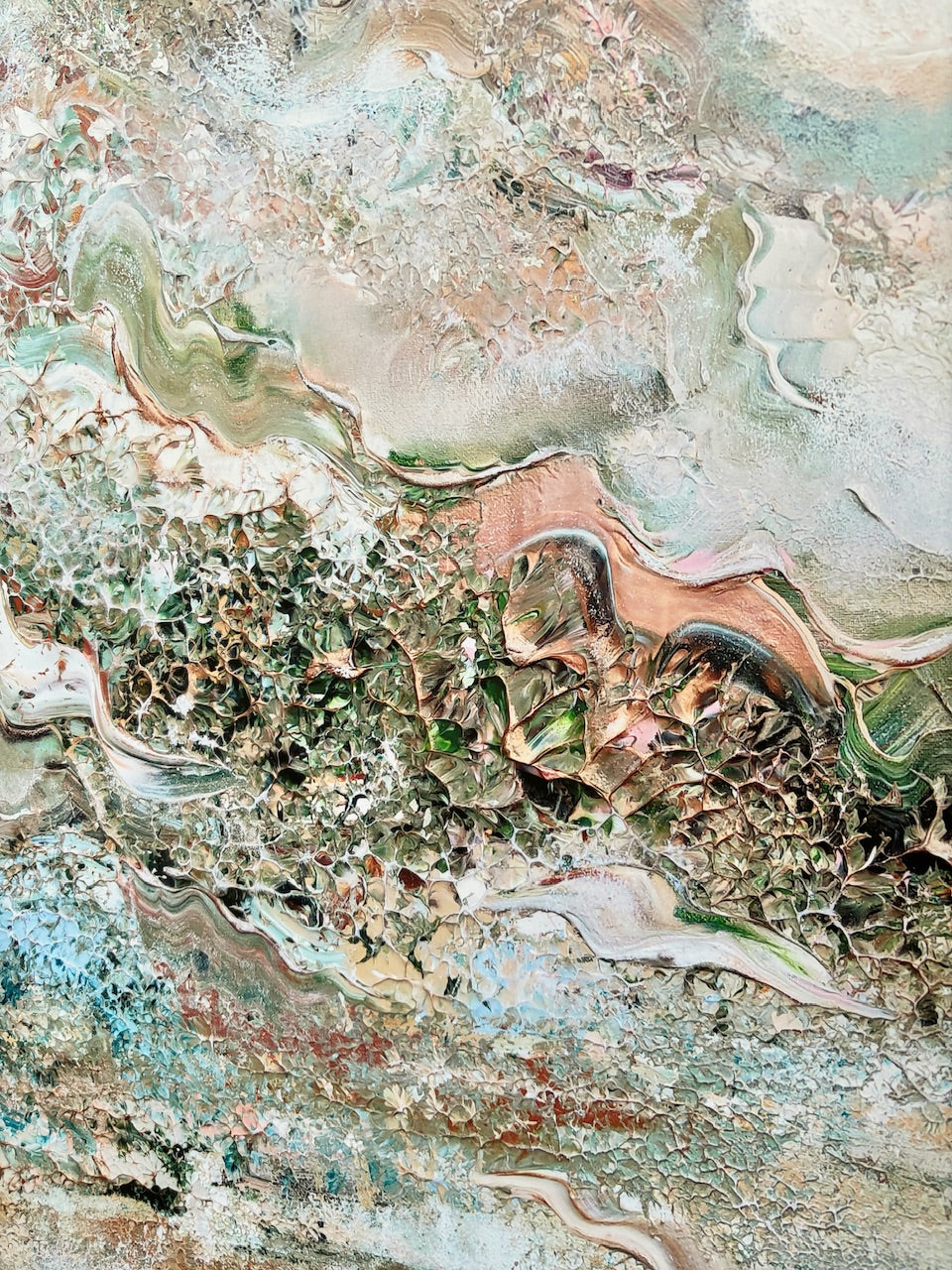 Green deer dreamscape Print