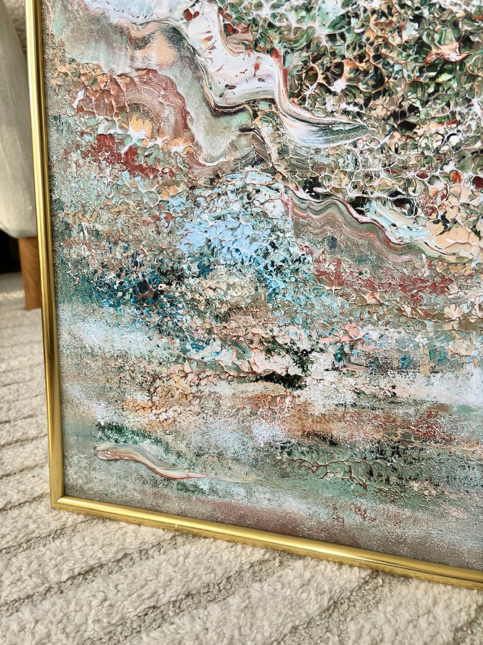 Green deer dreamscape Print