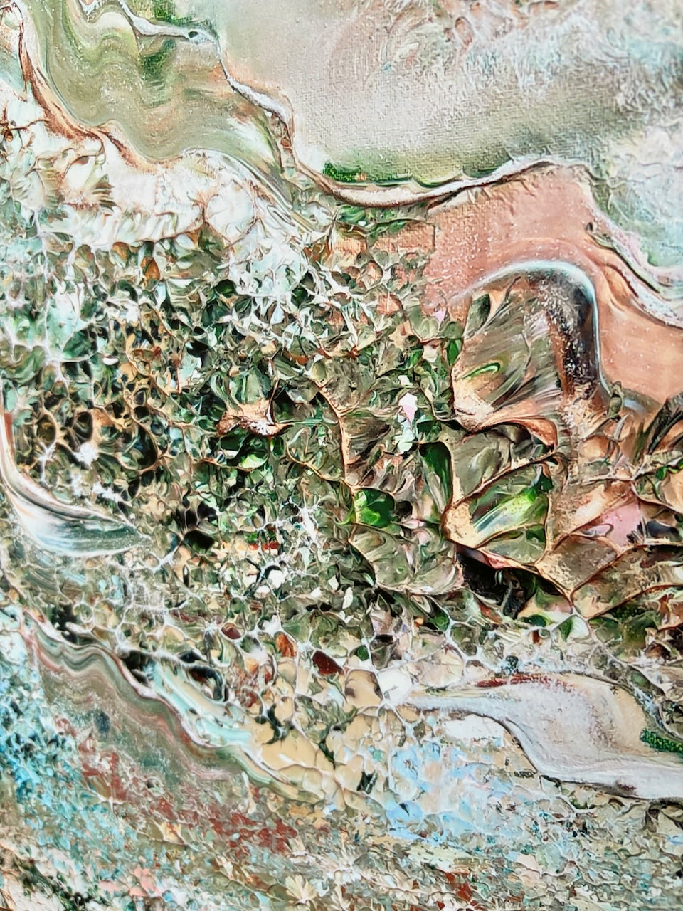 Green deer dreamscape Print