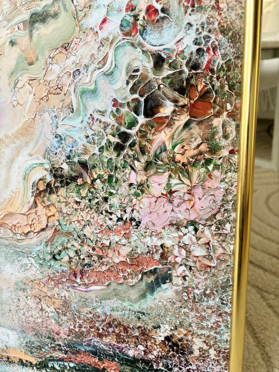 Green deer dreamscape Print