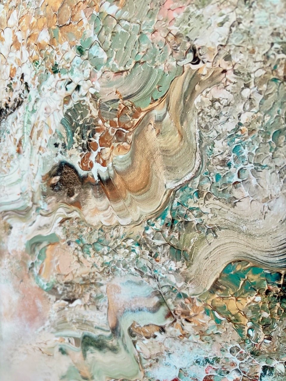 Green deer dreamscape Print