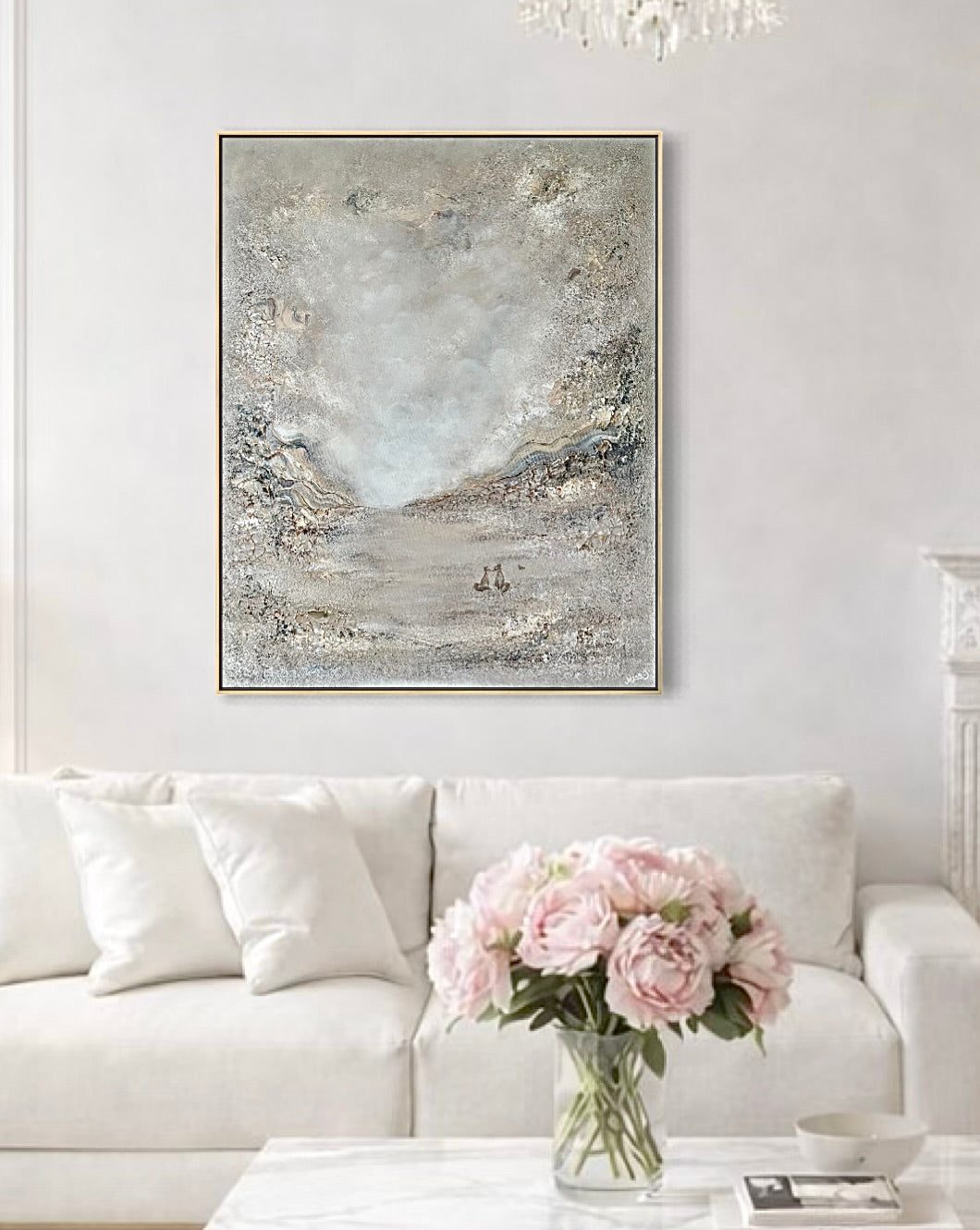 Beige fox dreamland - Original Painting