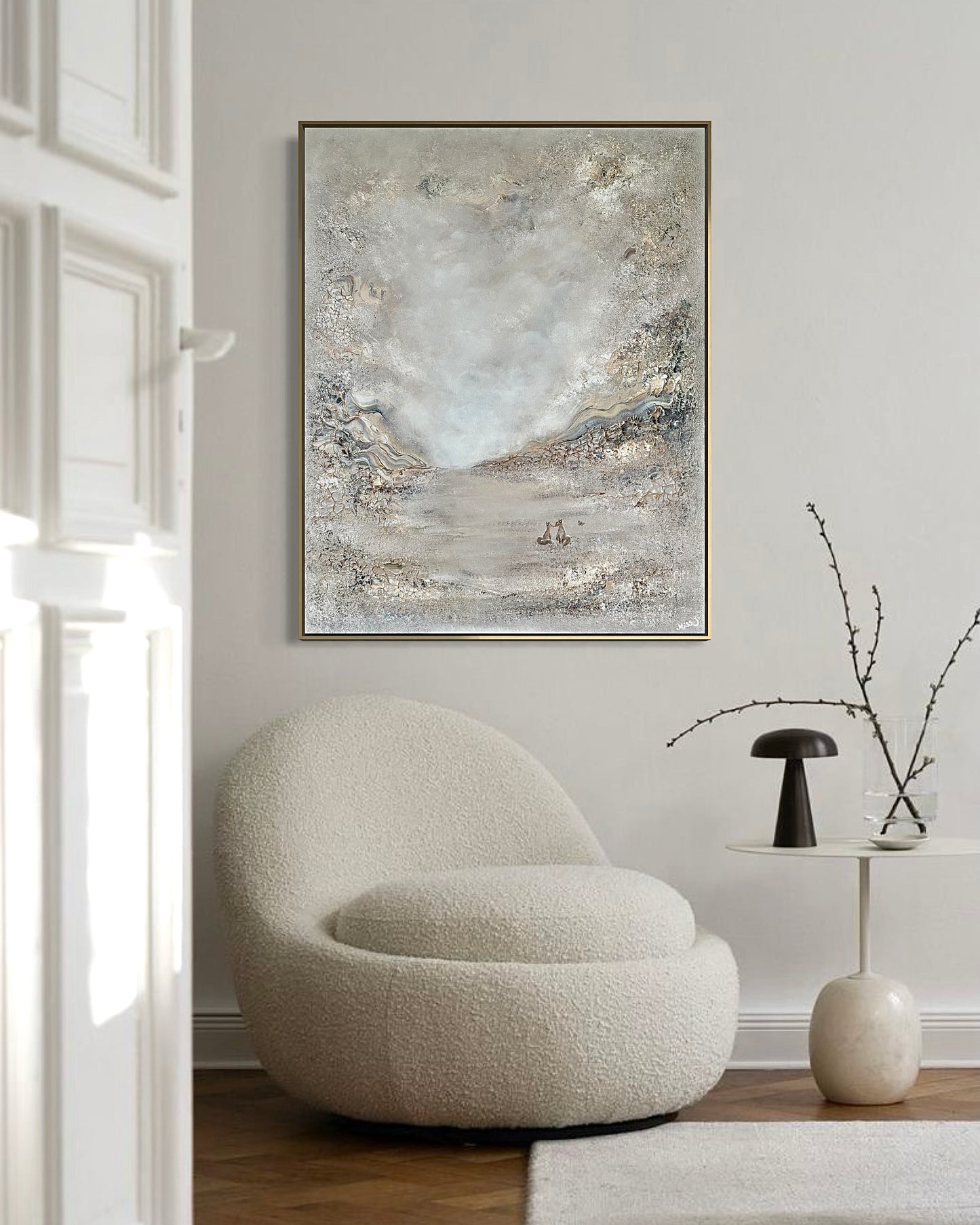 Beige fox dreamland - Original Painting