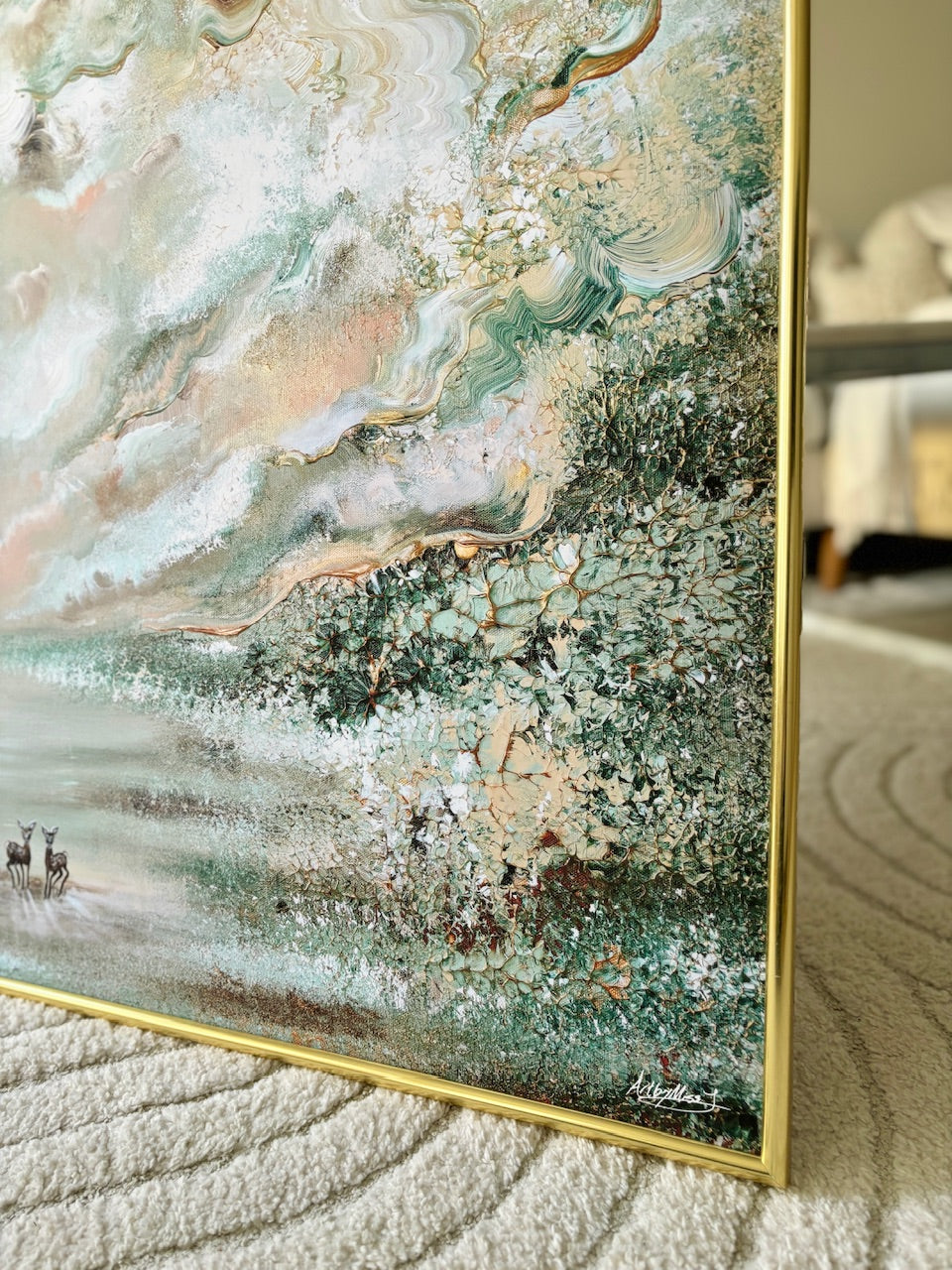 Green fields of love Print