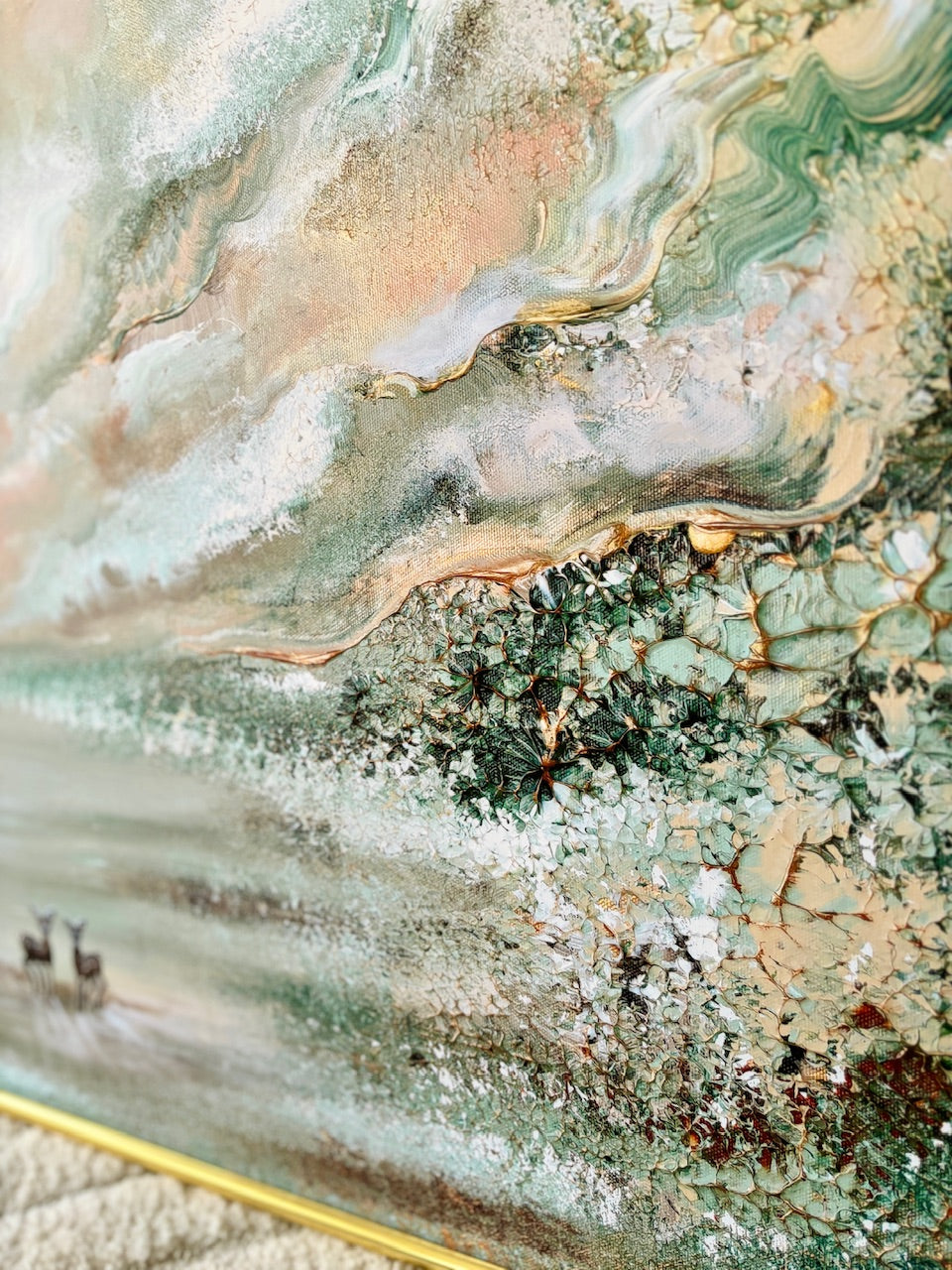 Green fields of love Print