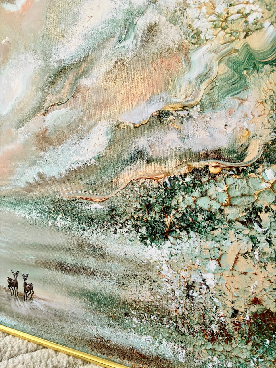Green fields of love Print