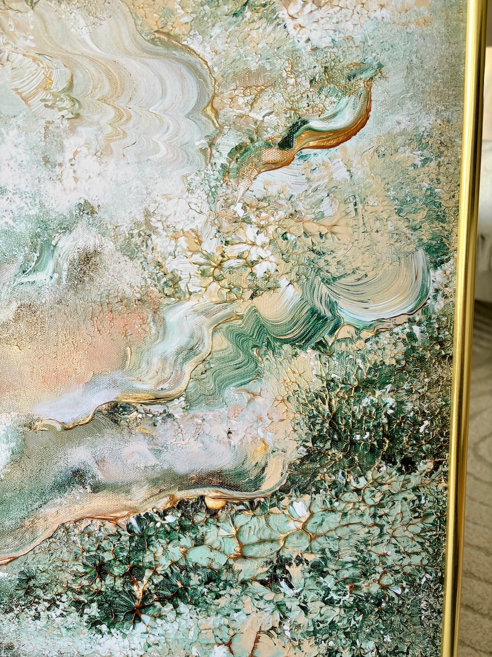 Green fields of love Print