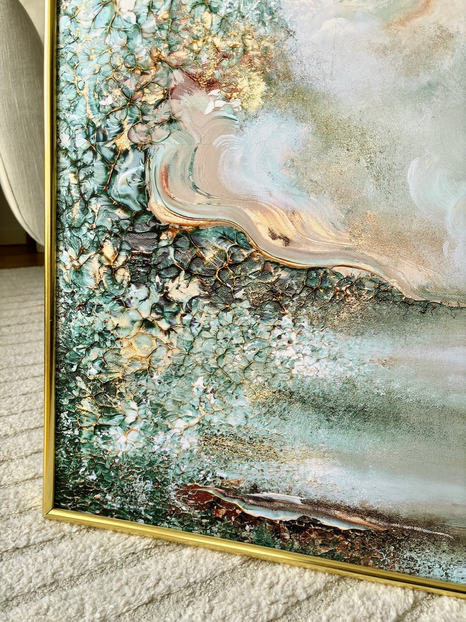 Green fields of love Print