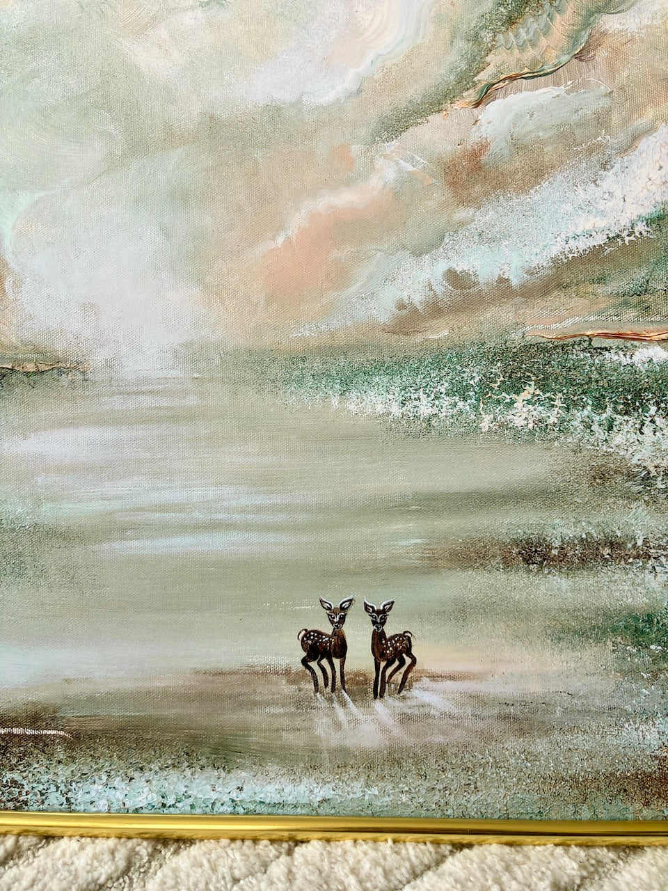 Green fields of love Print