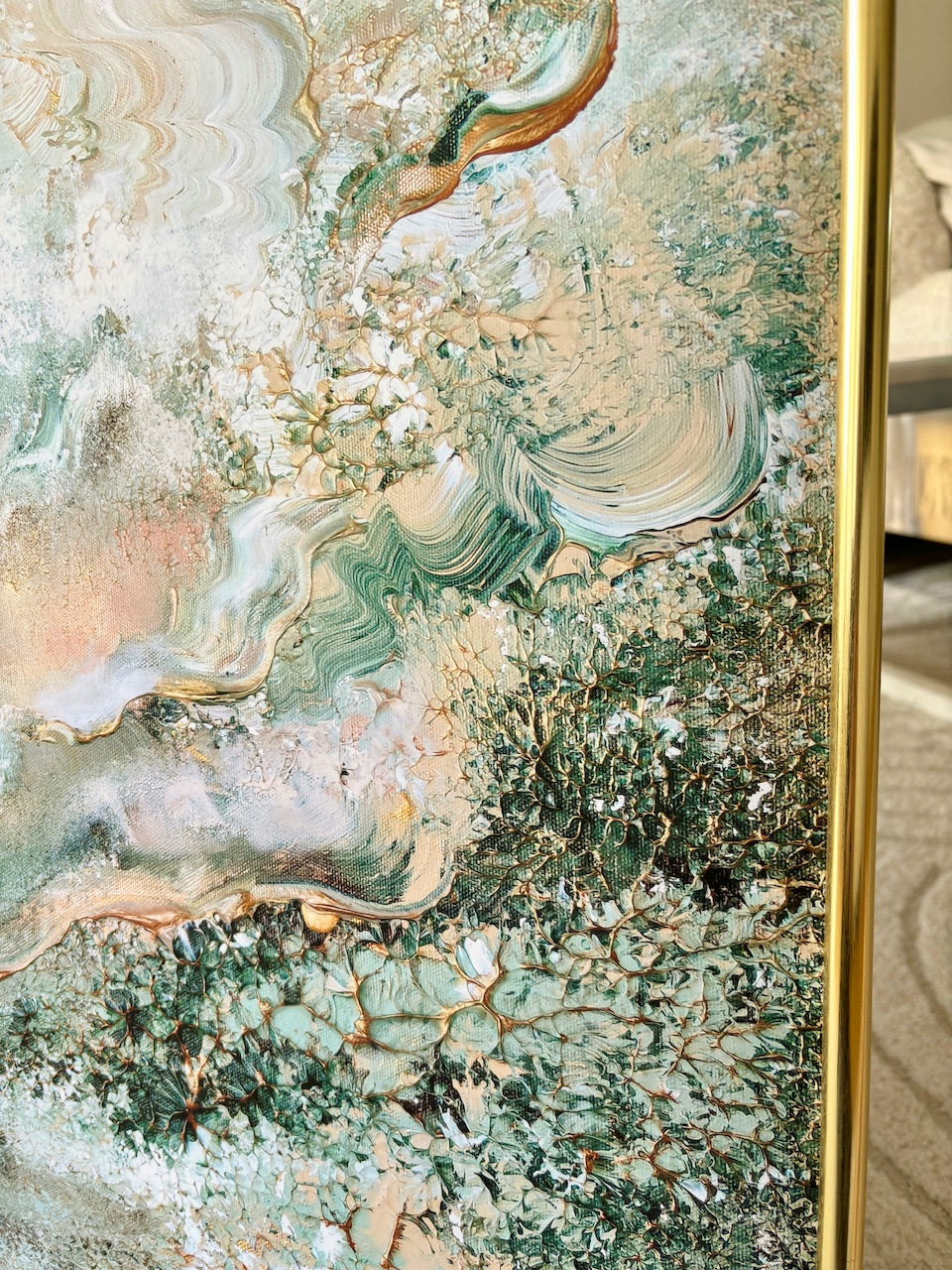 Green fields of love Print