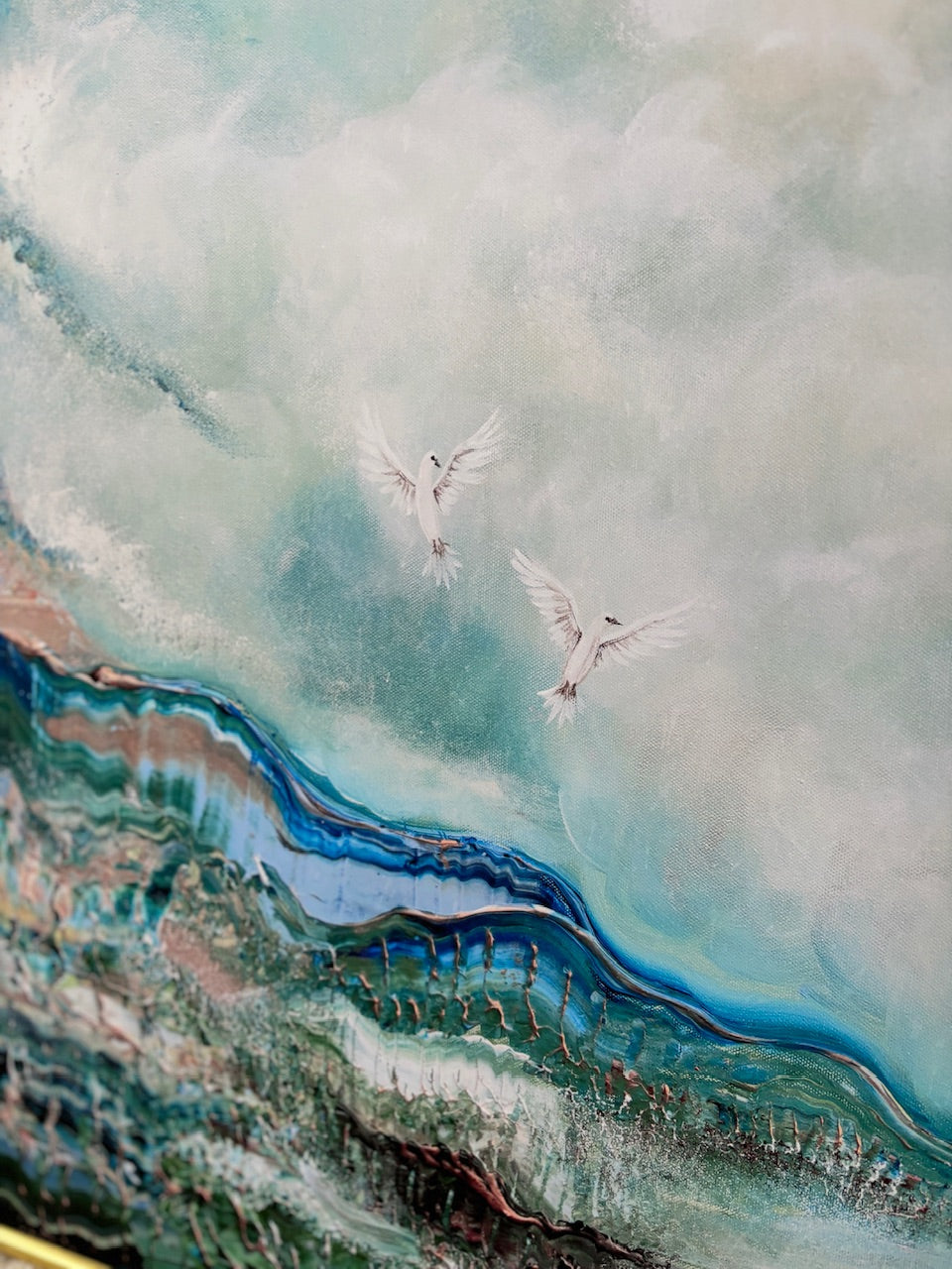 Flying doves Print