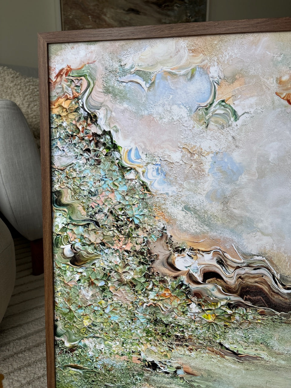 Green fox dreamscape Print