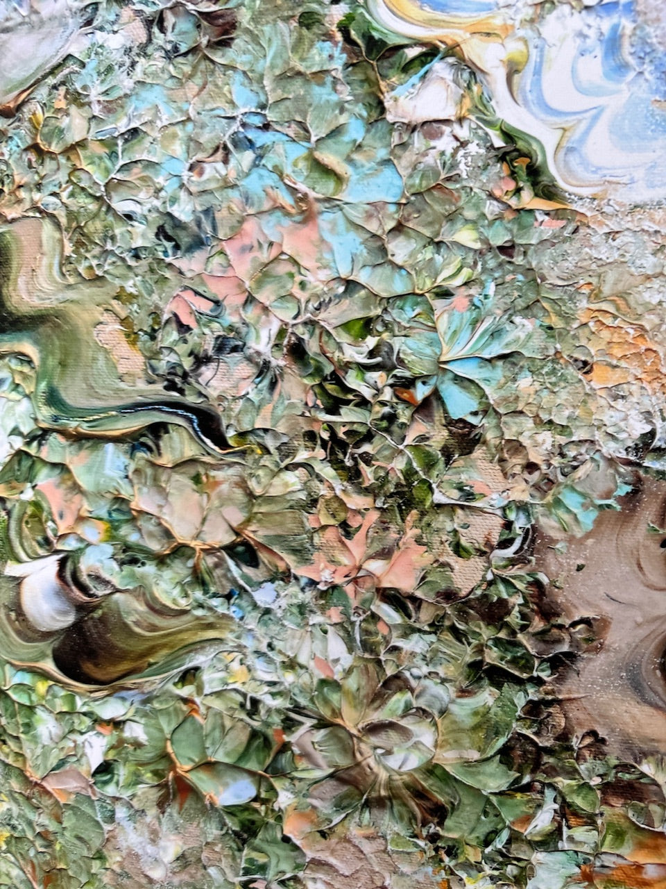 Green fox dreamscape Print