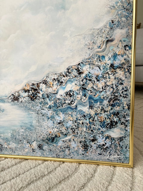 Blue swans Print