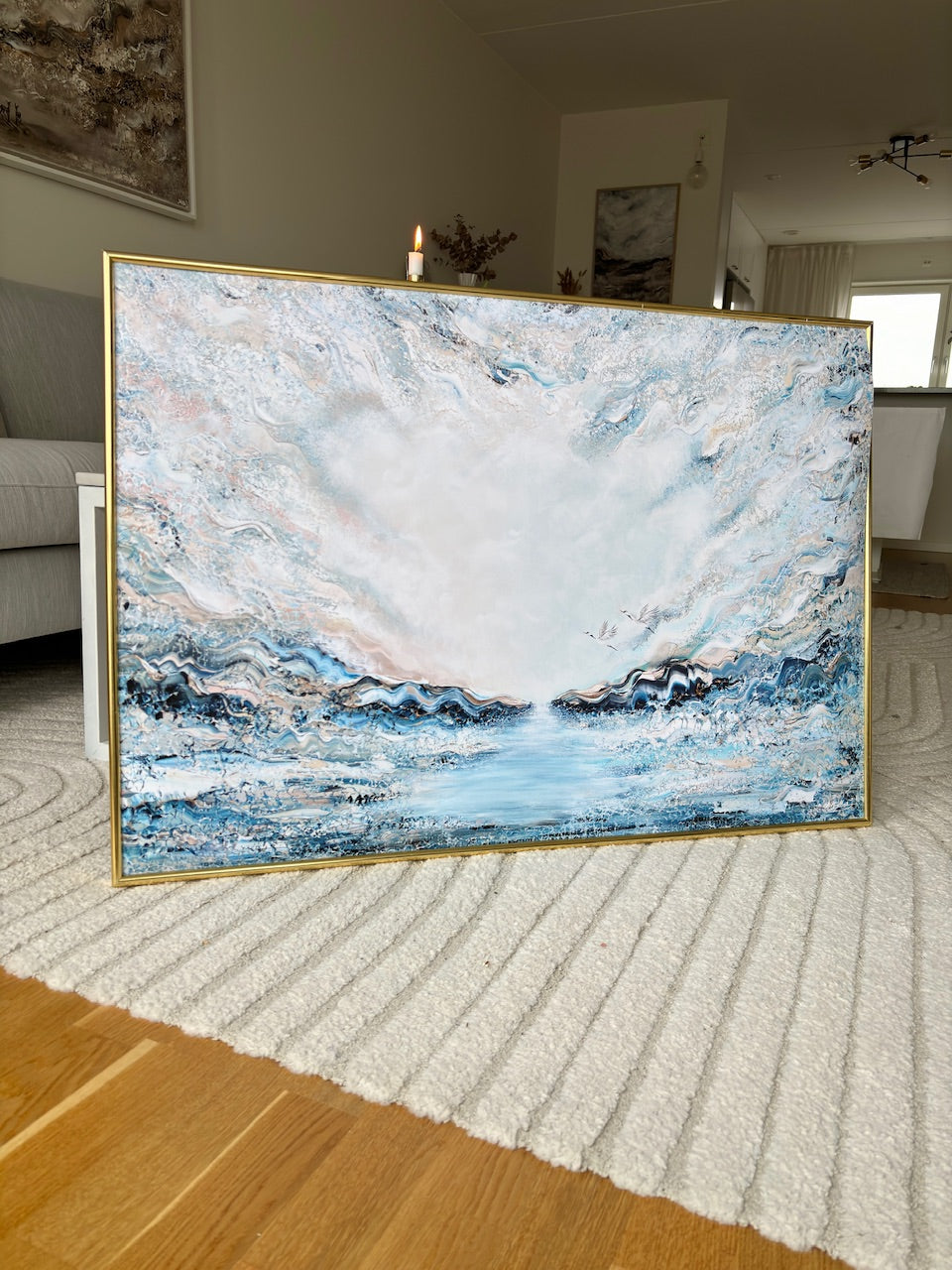 Flying ocean cranes Print