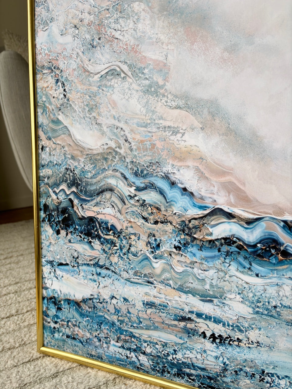 Flying ocean cranes Print