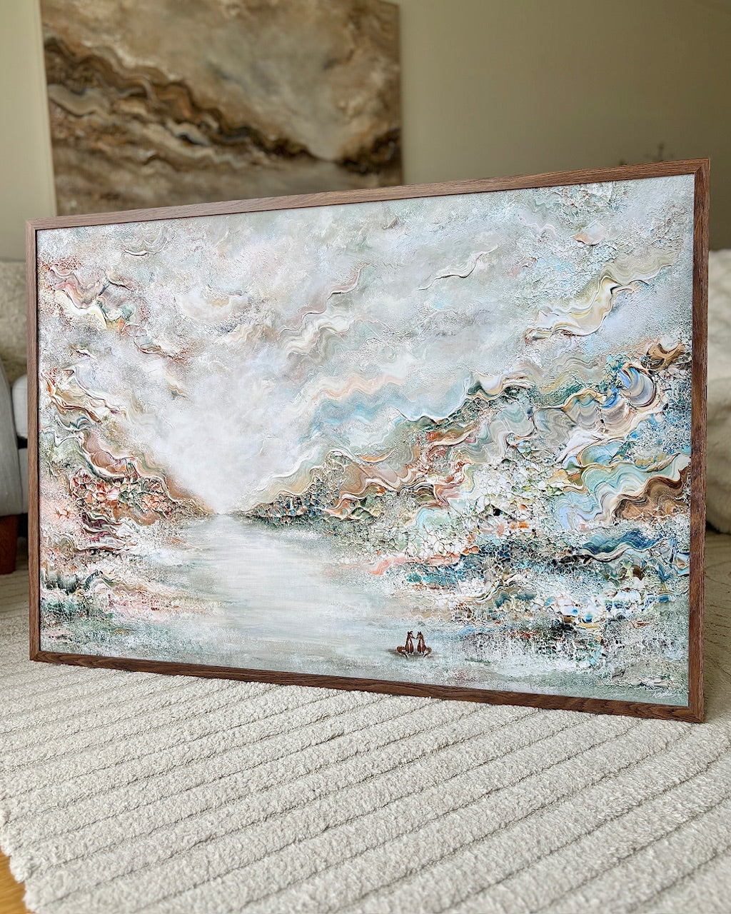 Blue fox dreamscape Print