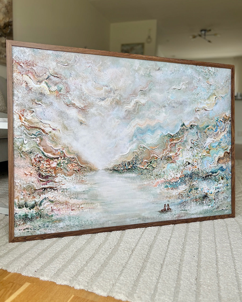 Blue fox dreamscape Print