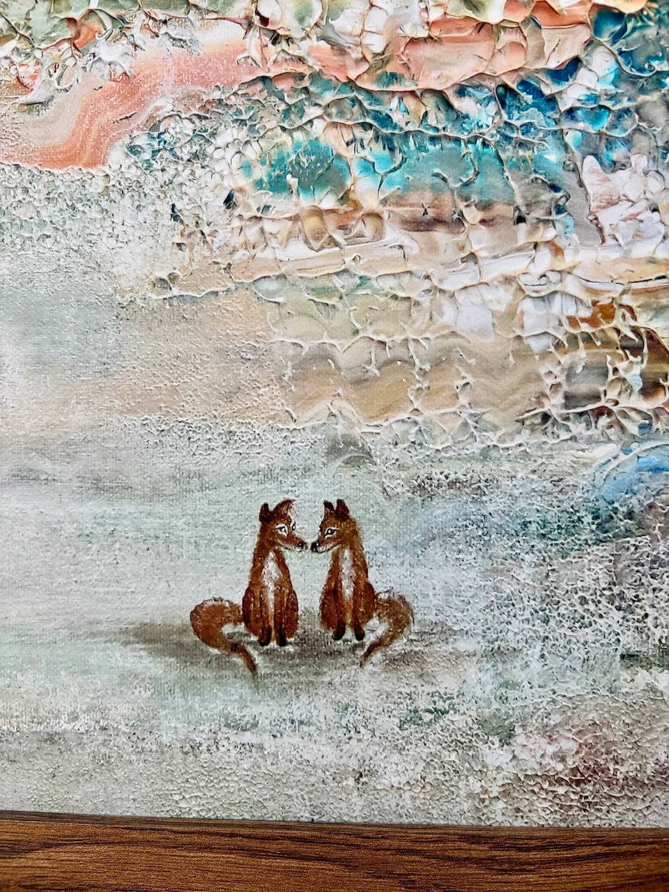 Blue fox dreamscape Print