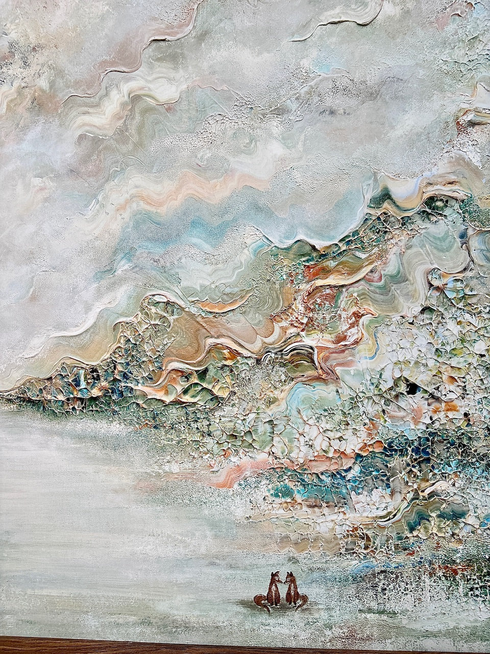 Blue fox dreamscape Print