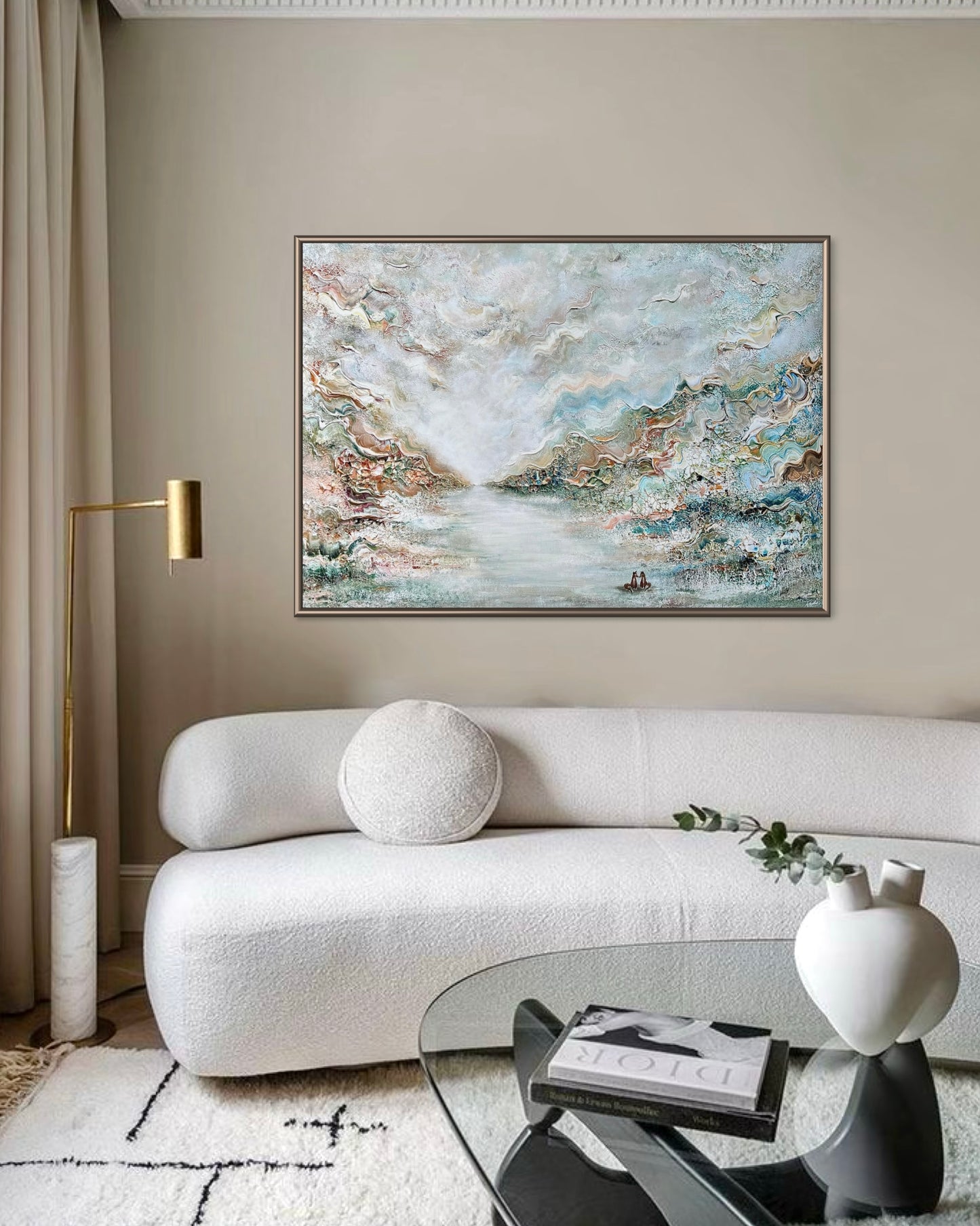 Blue fox dreamscape Print