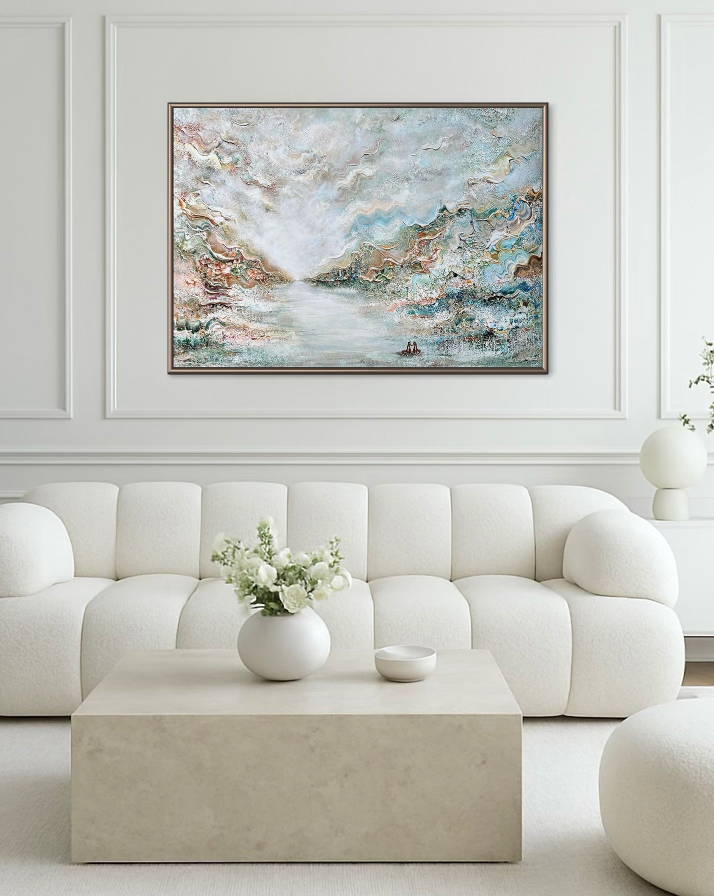 Blue fox dreamscape Print
