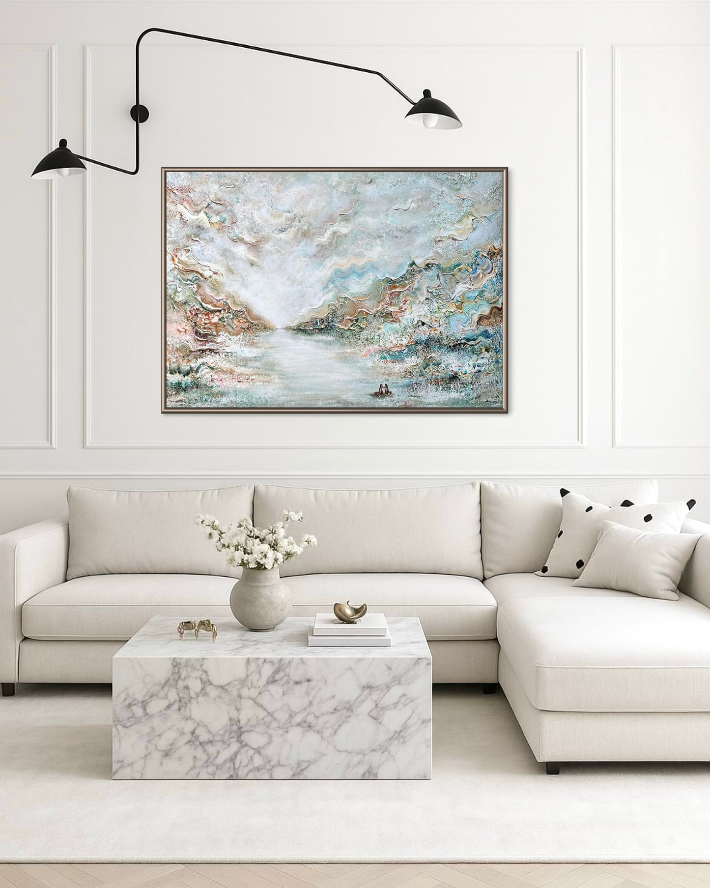 Blue fox dreamscape Print