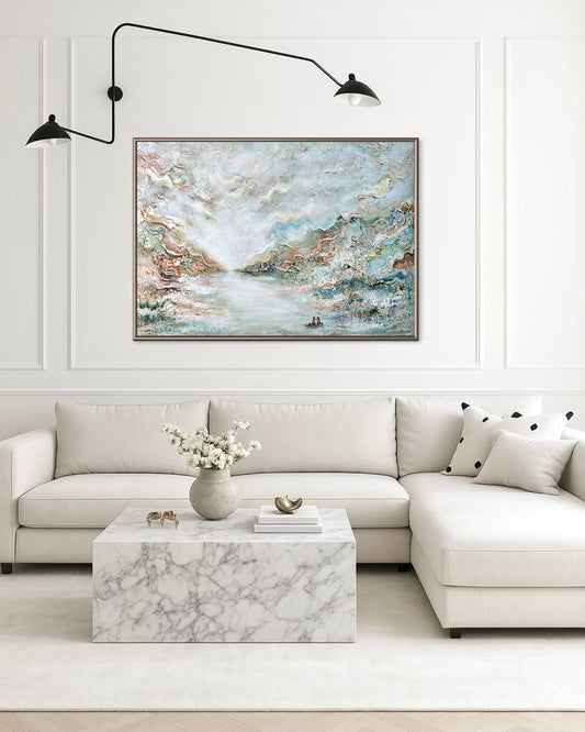Blue fox dreamscape Print