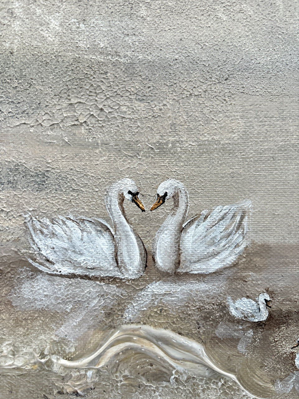Swans eternal love - Original Painting