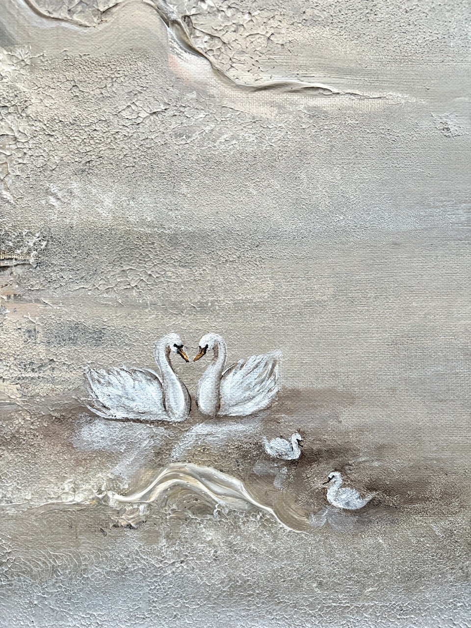 Swans eternal love - Original Painting