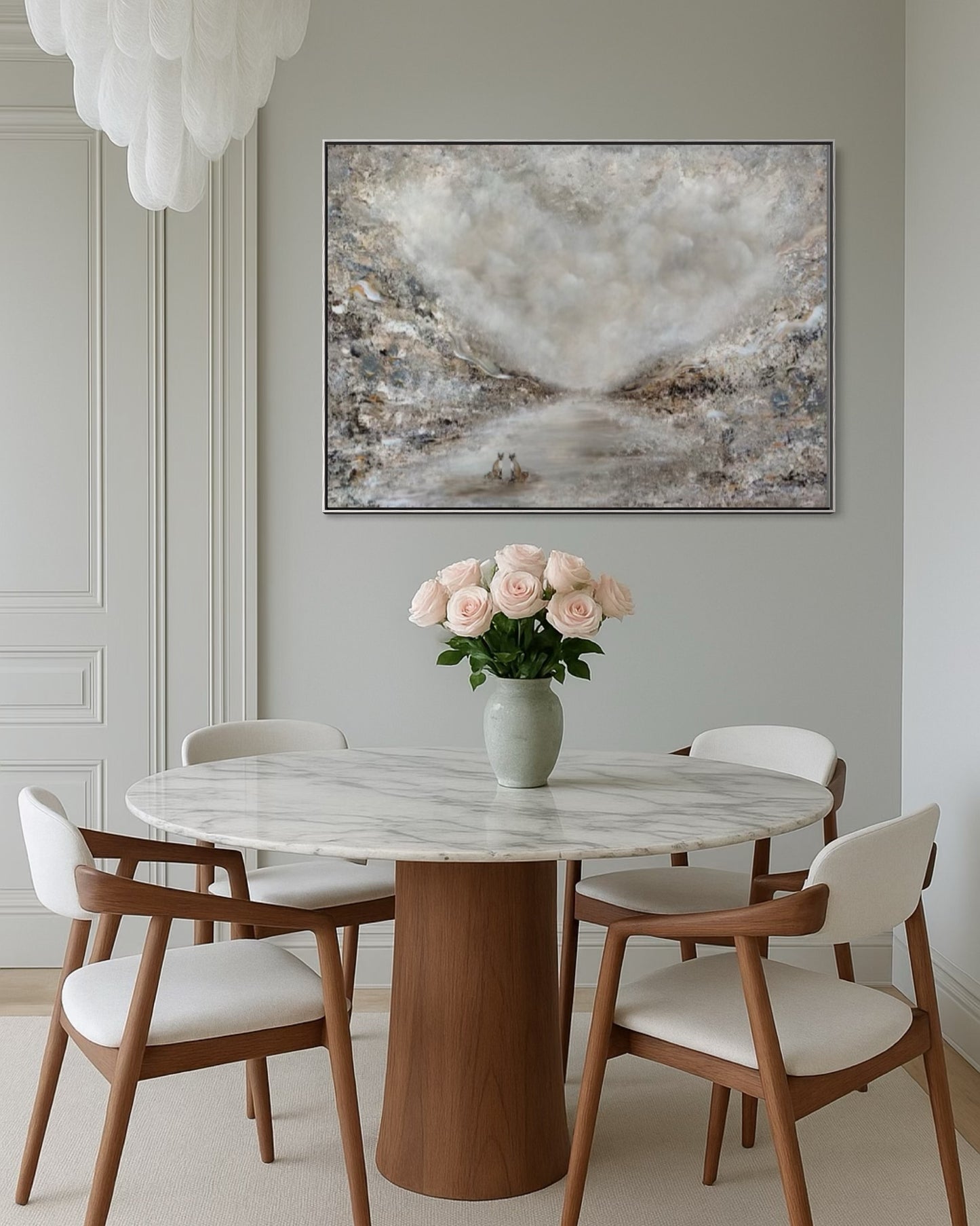 Adorable fox love Print