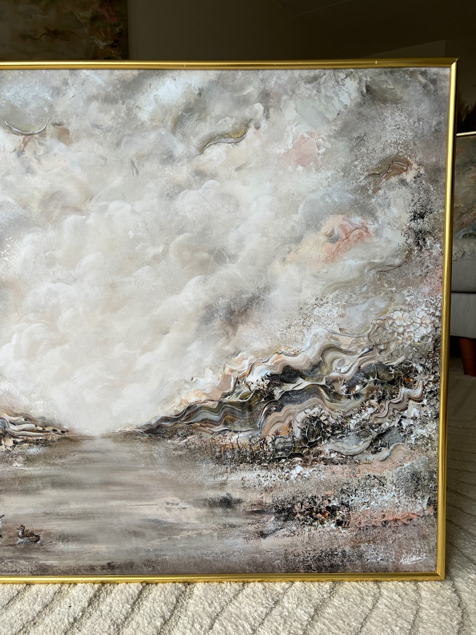 Beige fox dreamscape Print