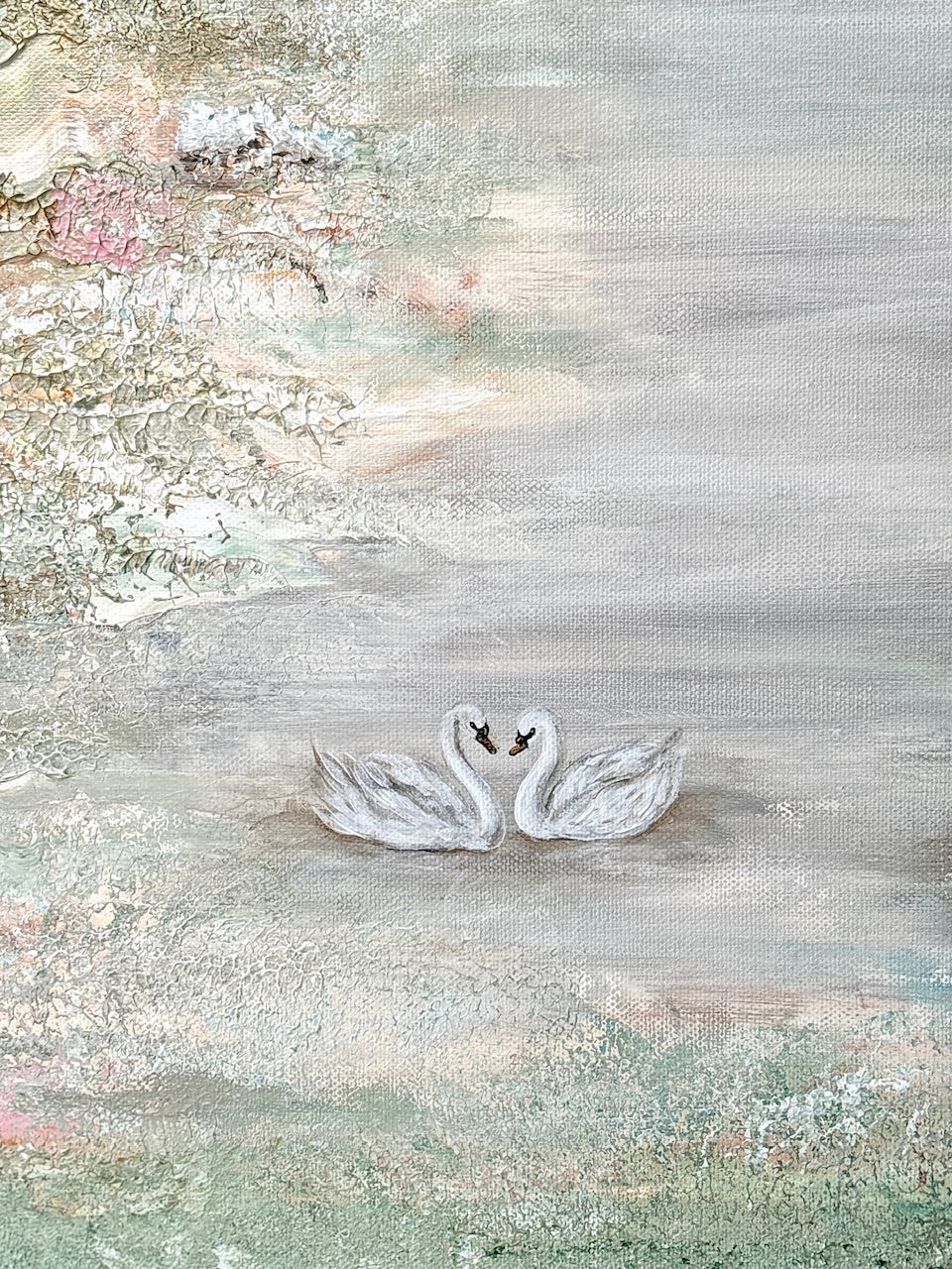Swans in wonderland - Original Painting