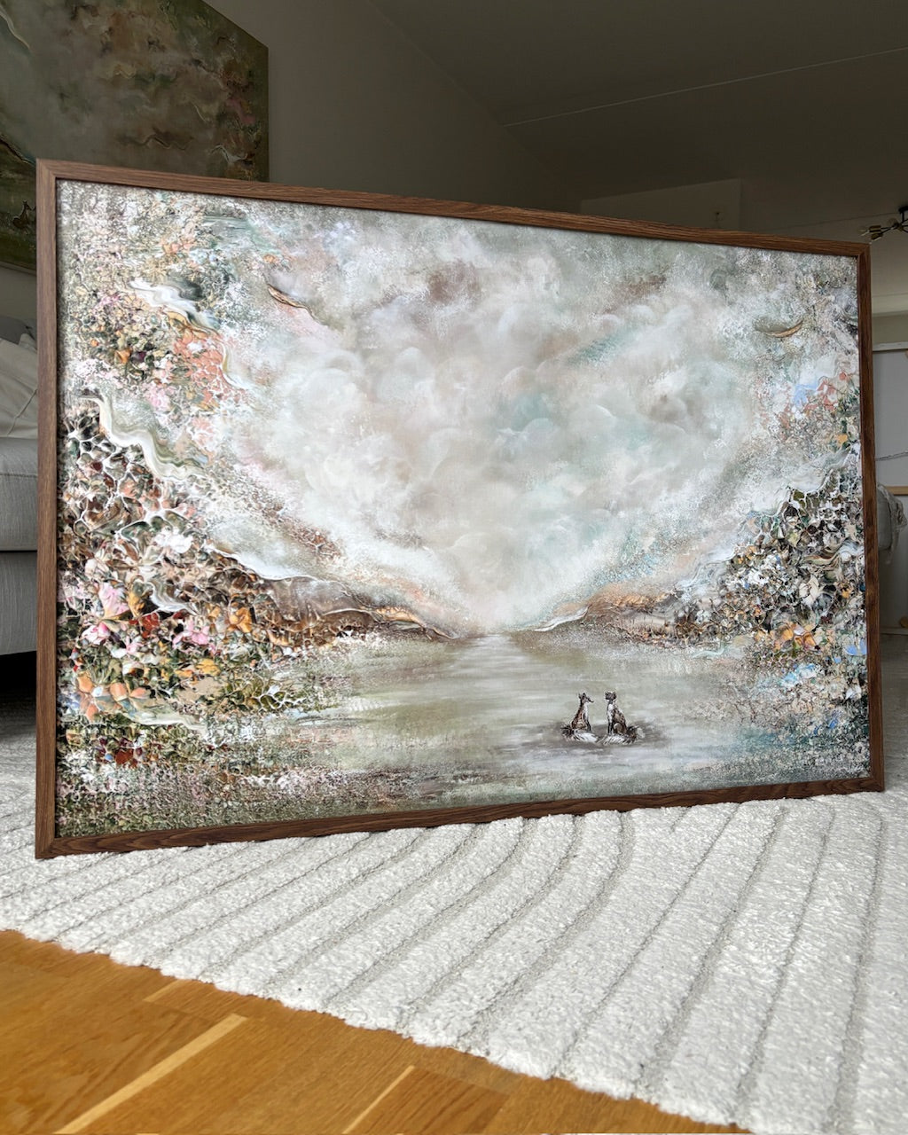 Green Fox Forest Print