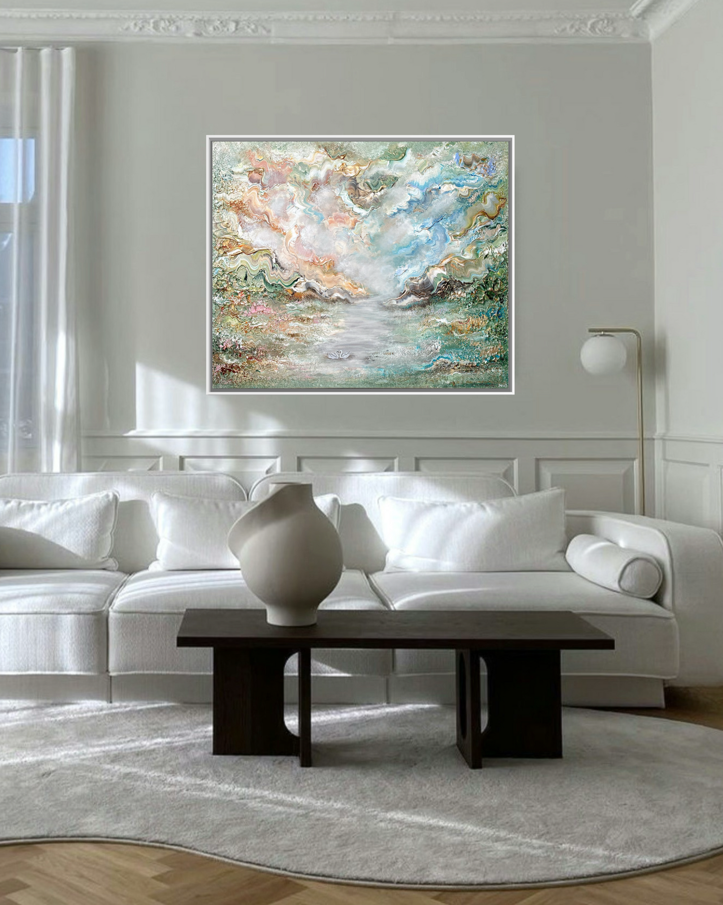 Swans in wonderland - Original Painting