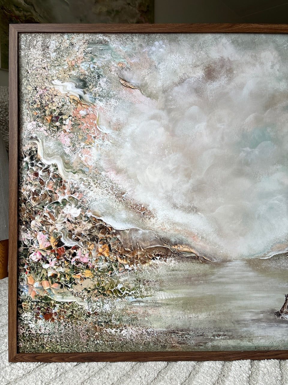 Green Fox Forest Print