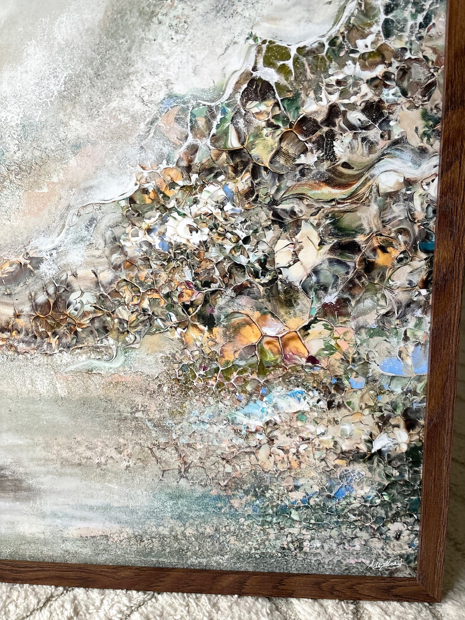 Green Fox Forest Print