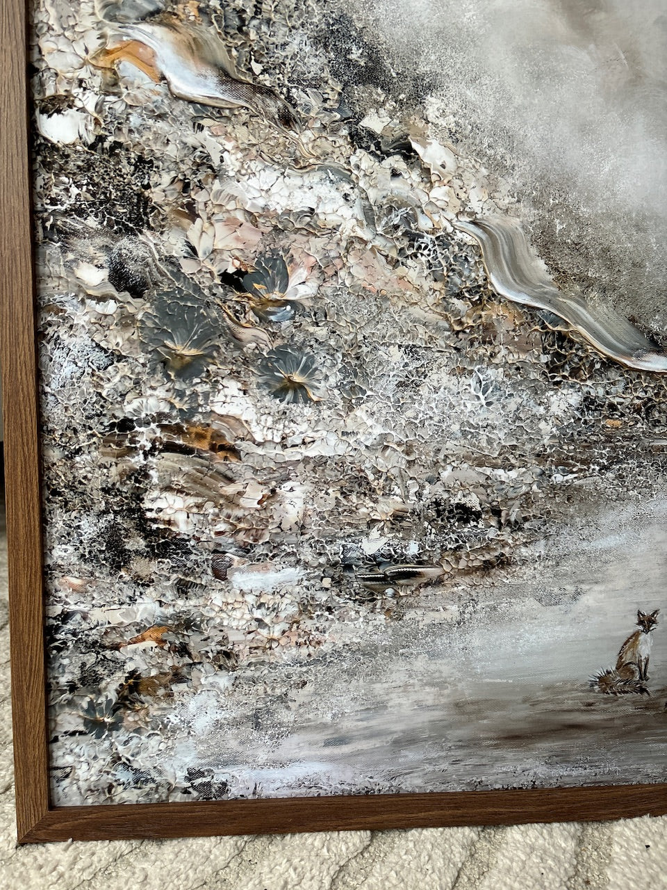 Adorable fox love Print