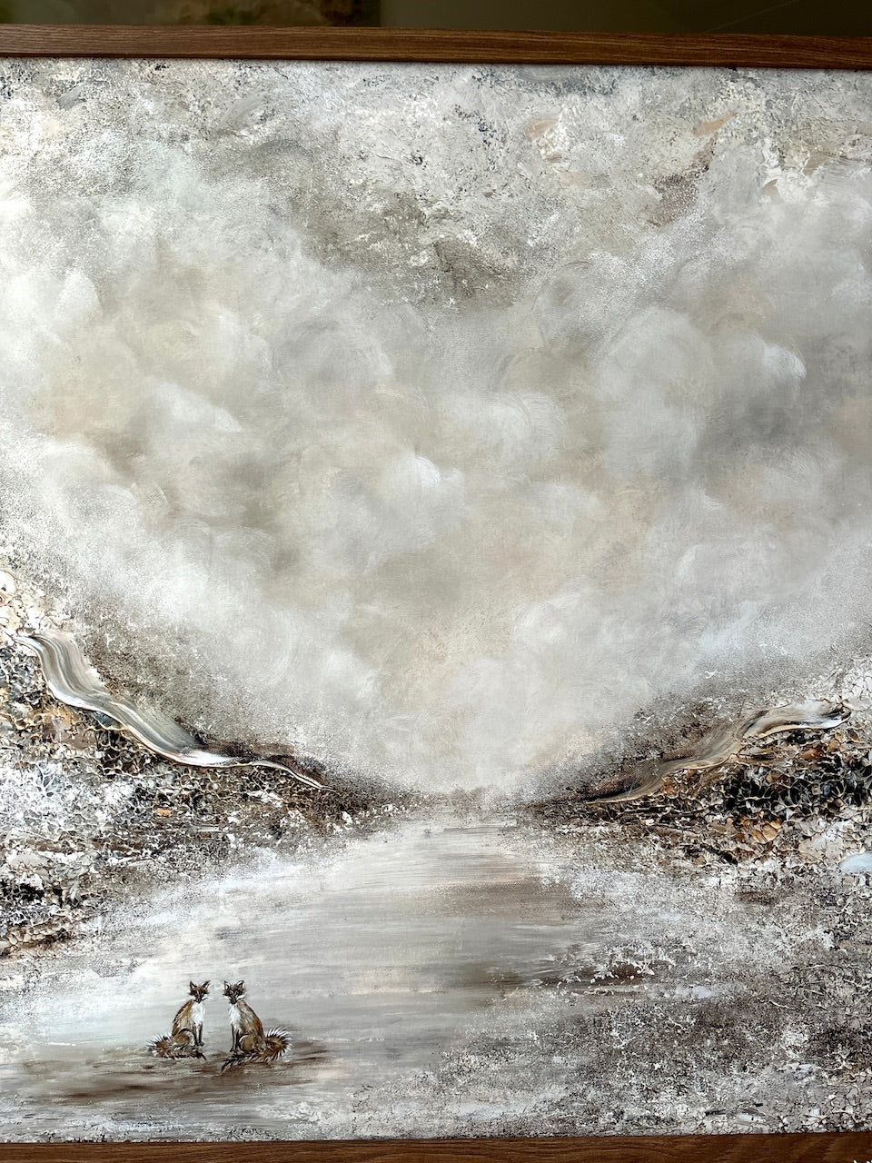 Adorable fox love Print