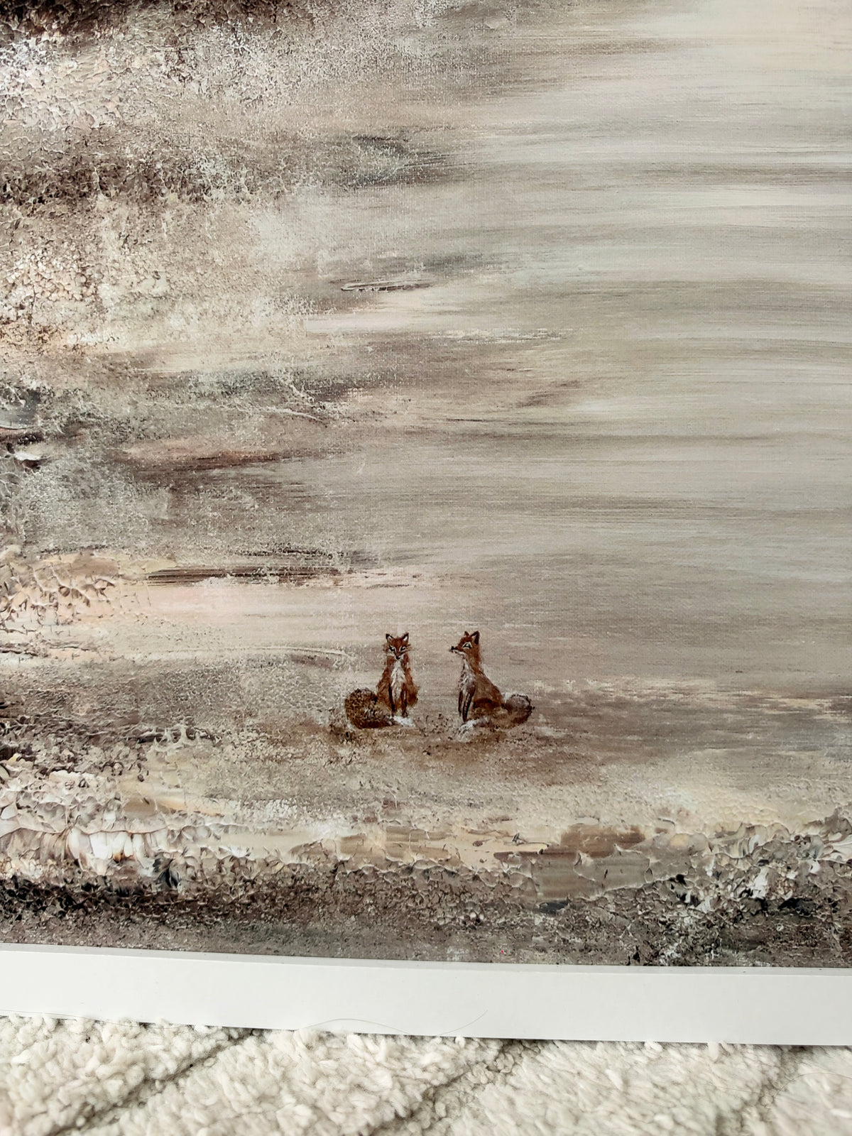 Beige fox valley Print