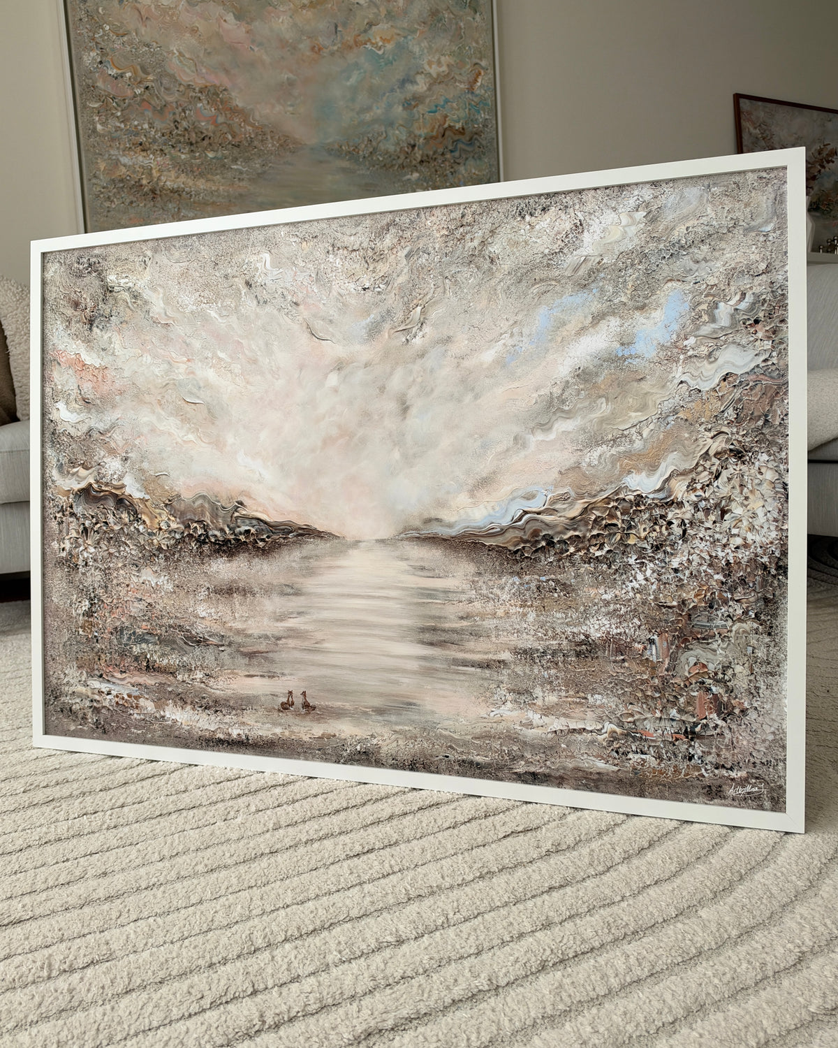 Beige fox valley Print