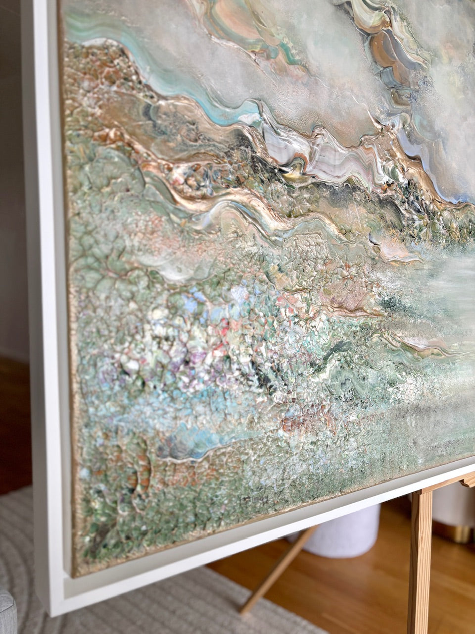 Green deer harmony - Original Painting